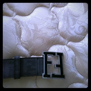 Black Fendi Belt