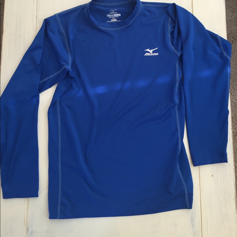 Long sleeve baseball shirt, brand mizuno