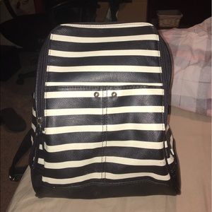 Cute black/white backpack style bag.