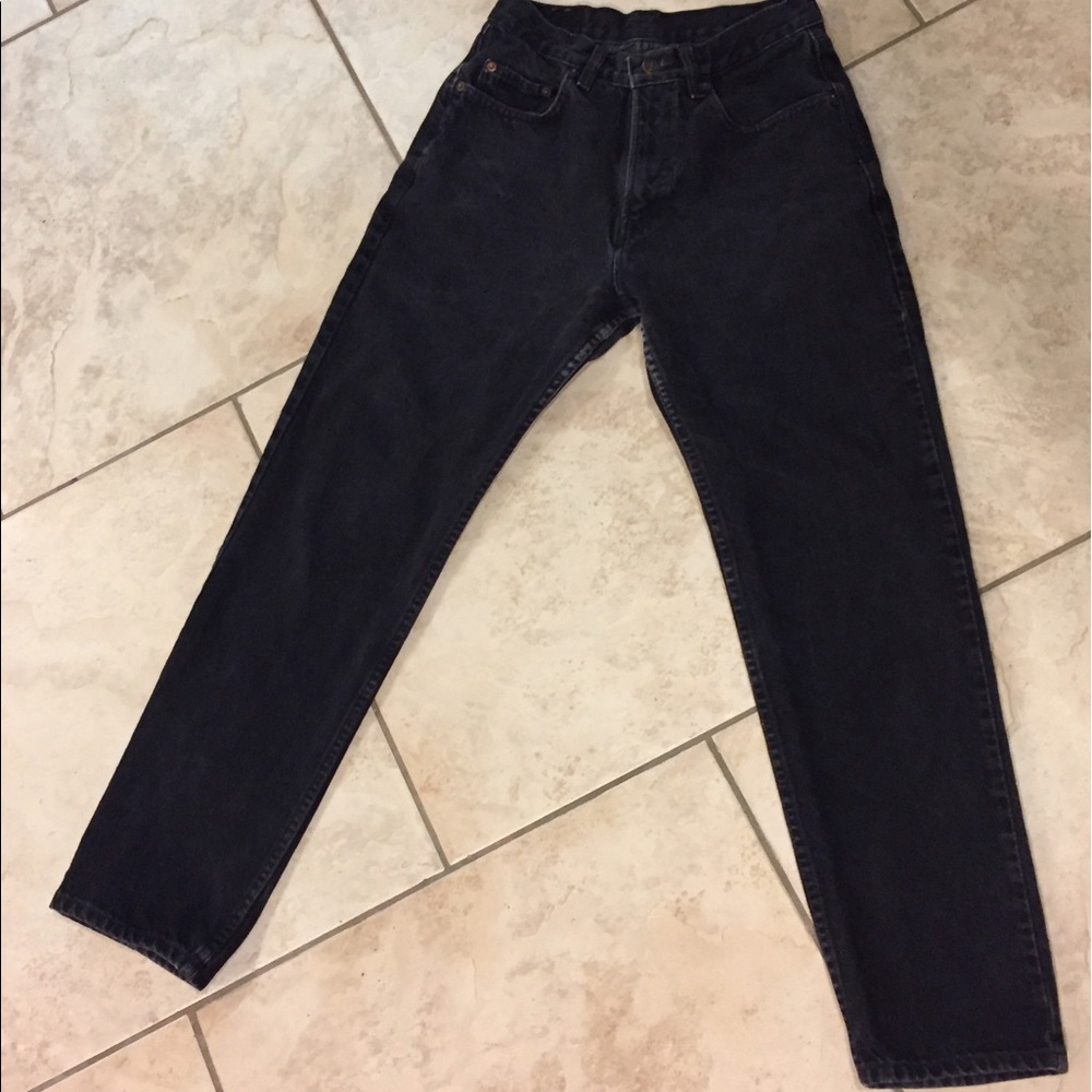 90s vintage mom jeans! Gap Loose Fit, washed black