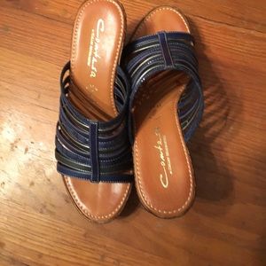 Contesa Wedges by Italian Shoemakers size 7