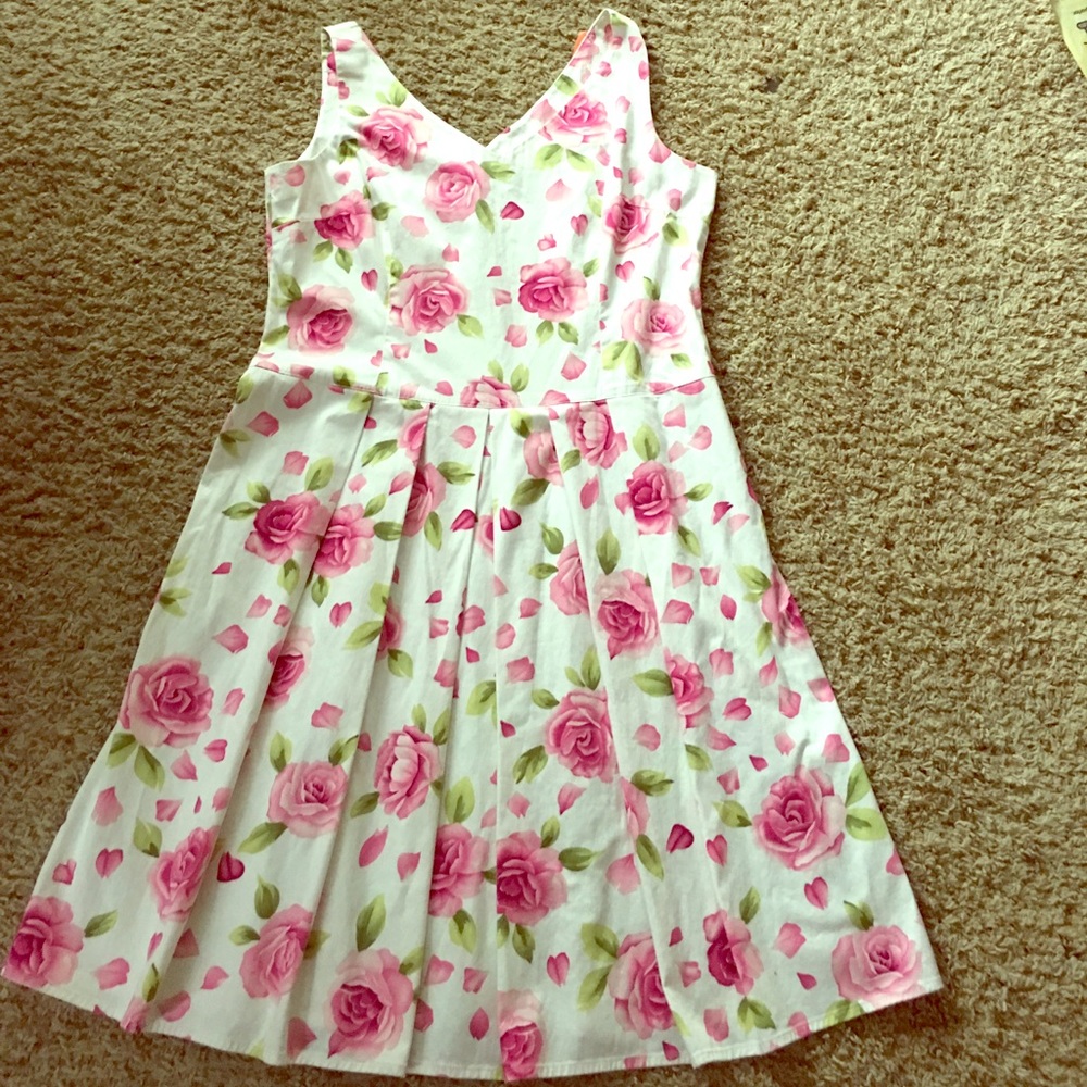 Beautiful Spring floral a-line dress.