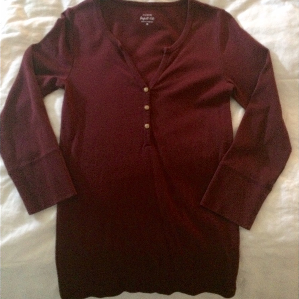 J Crew perfect fit 3/4 sleeve tee