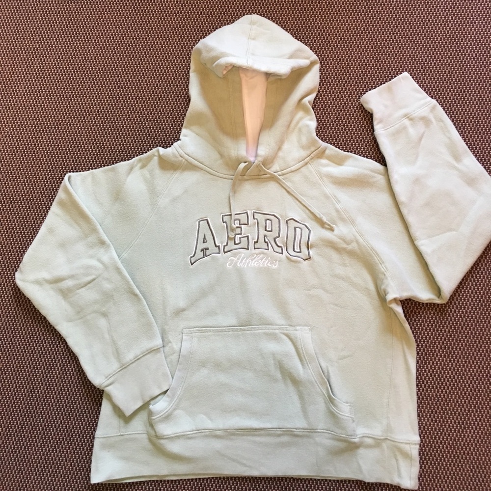 Vintage Light green Aeropostale hoodie sweatshirt