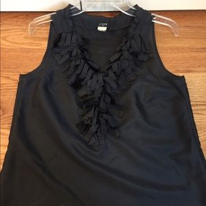 JCrew navy sleeveless blouse
