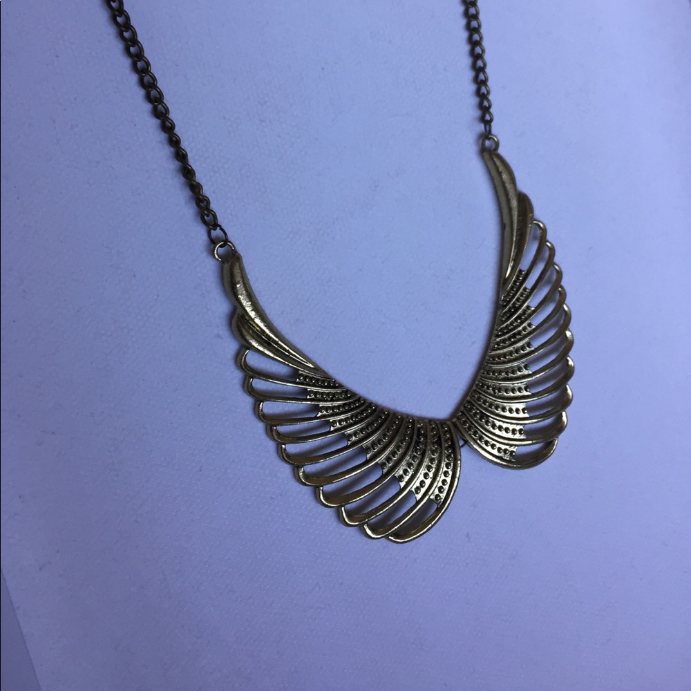 Bronze Wings statement piece necklace