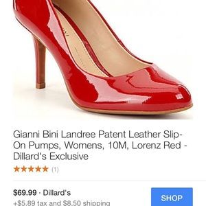 Gianni binni red heels like new