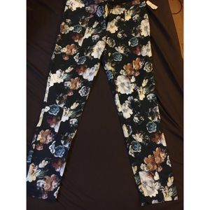 TOPSHOP Floral Dress Pants