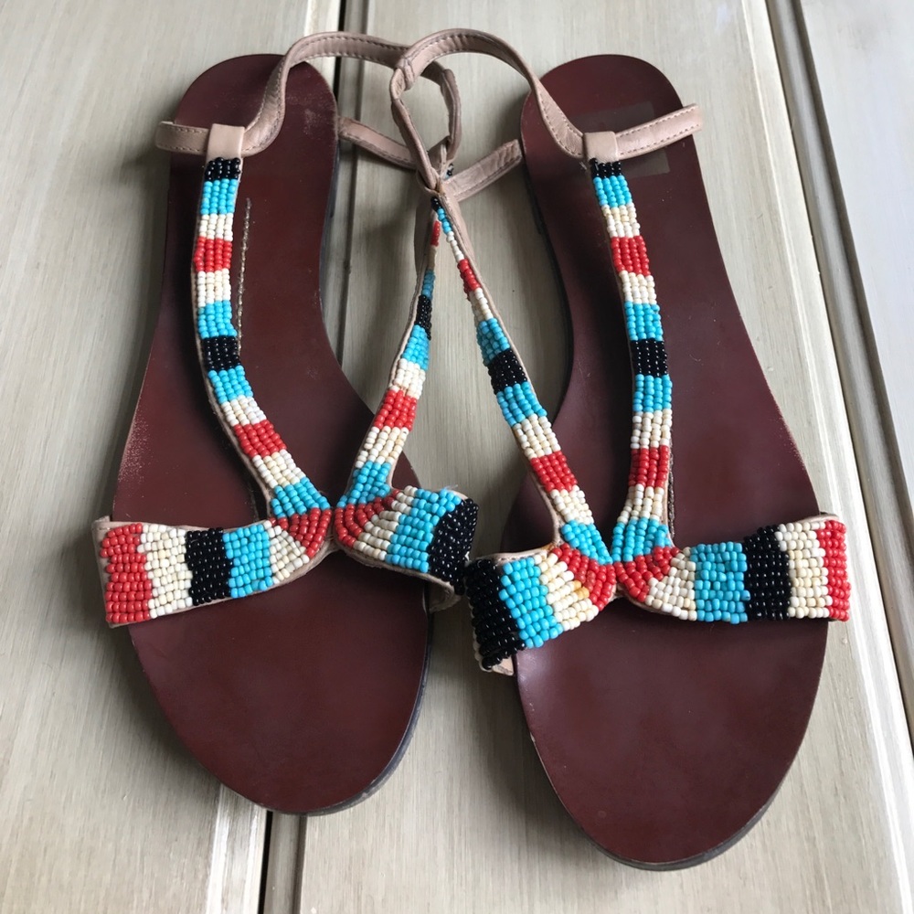 Dolce vita beaded sandals