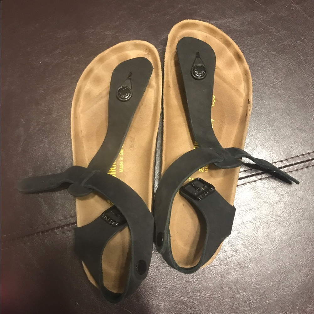Black Kairo Birkenstocks 39