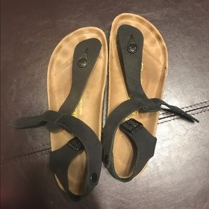 Black Kairo Birkenstocks 39