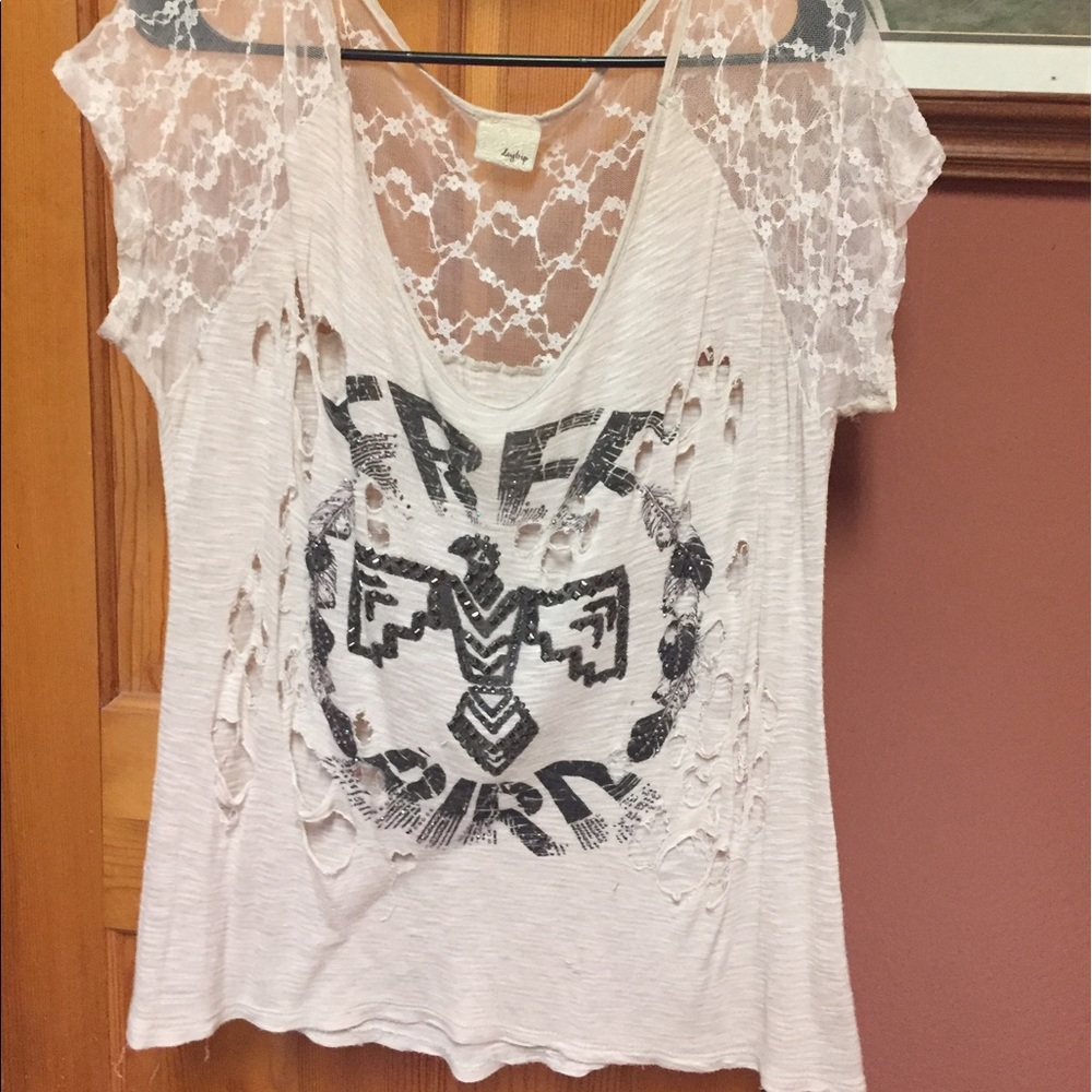 Daytrip 'Free Spirit Lace Tee L