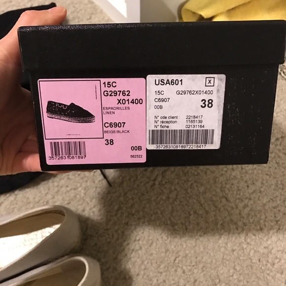 ***SOLD***Chanel espadrilles canvas beige/black - Picture 4 of 5