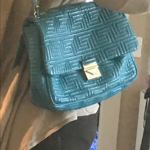 Versace Patent Leather Quilted  Handbag