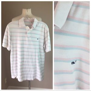 Vineyard Vines Shirts - Vineyard Vines pastel Striped polo shirt Vineyard Vines Shirts - Vineyard Vines pastel Striped polo shirt