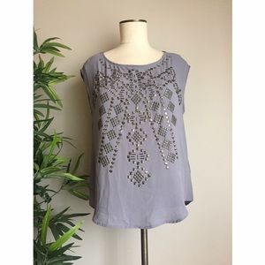Ecote - Grey w/ Silver studs top - Size S