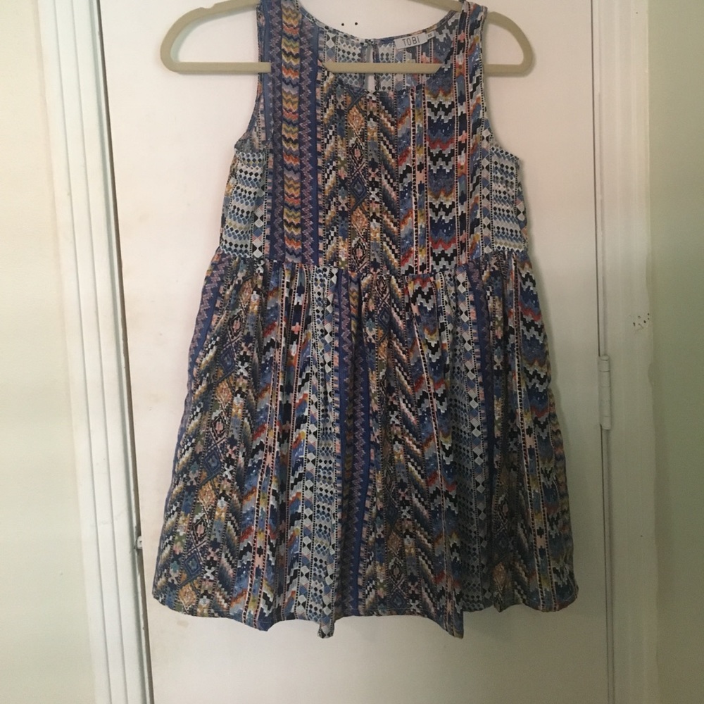 Blue printed sundress