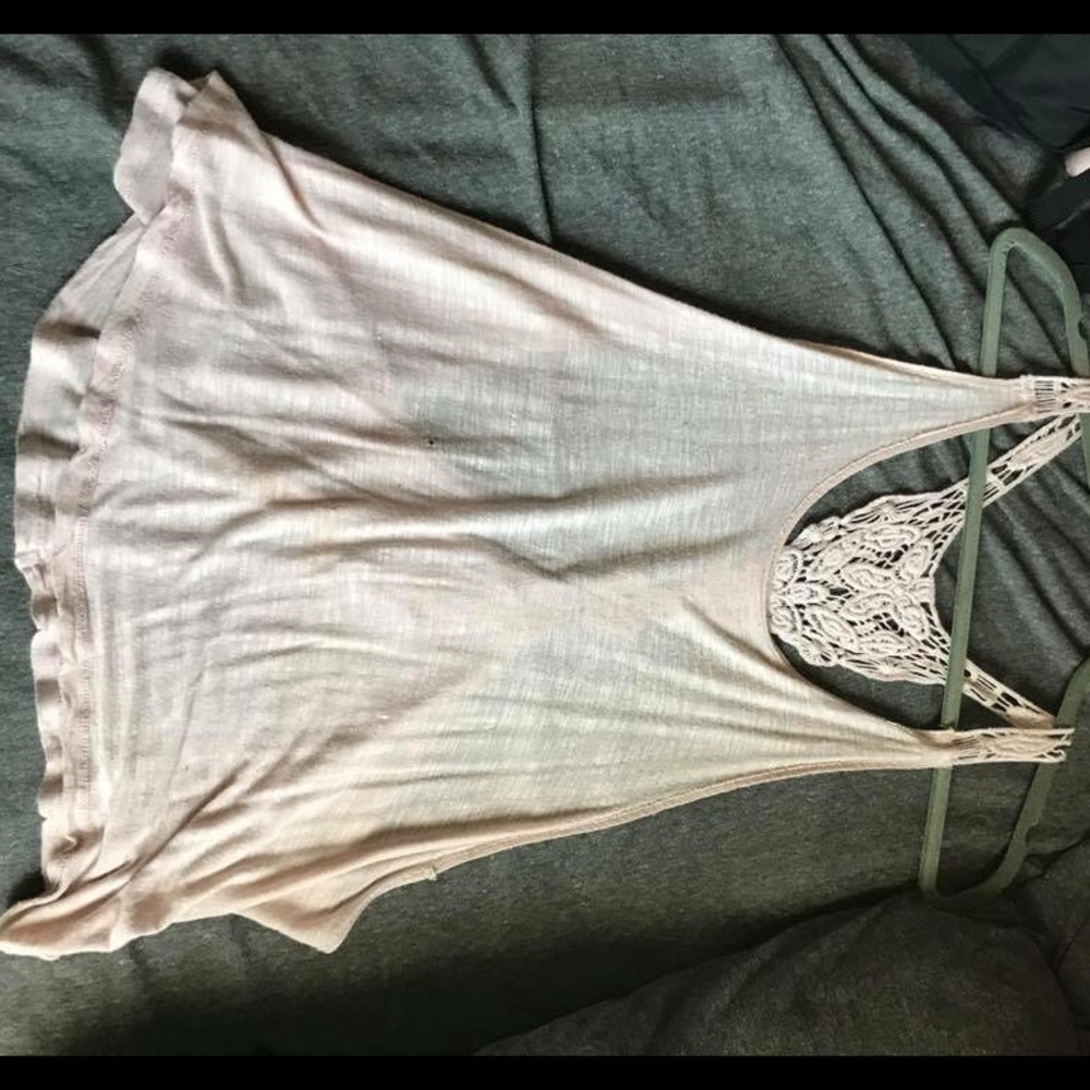 White open tank top