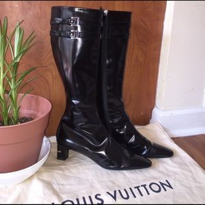 Louis Vuitton leather boots