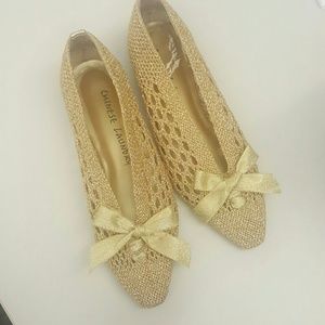 Chinese Laundry Gold Flats