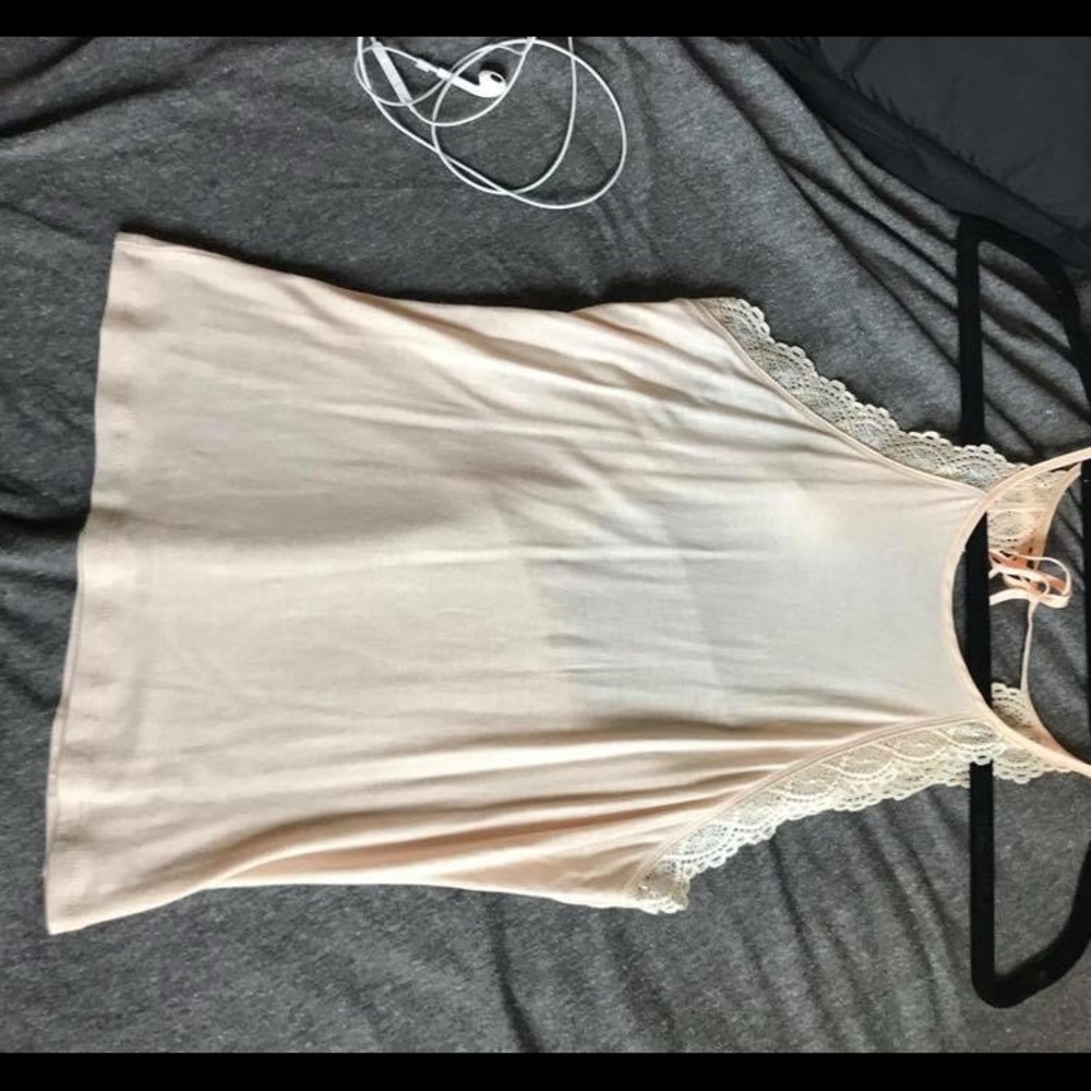 Peach halter shirt