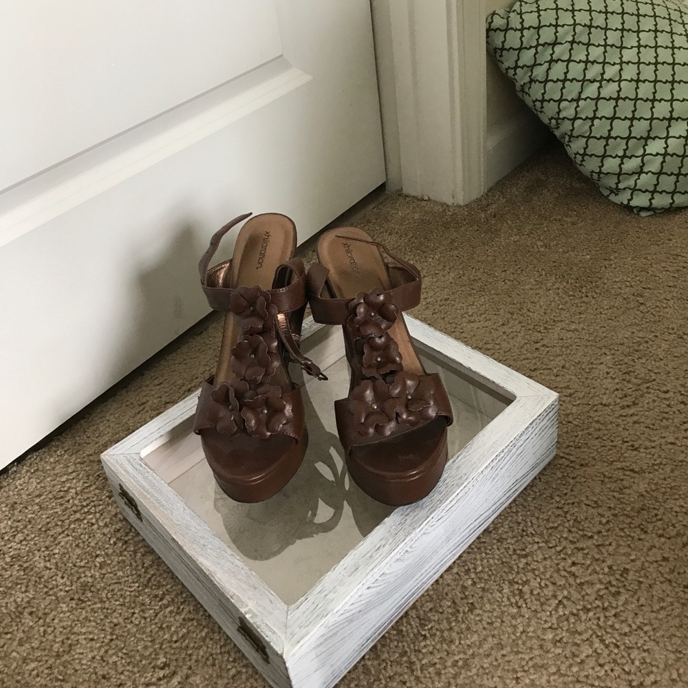 Brown Wedge Shoes