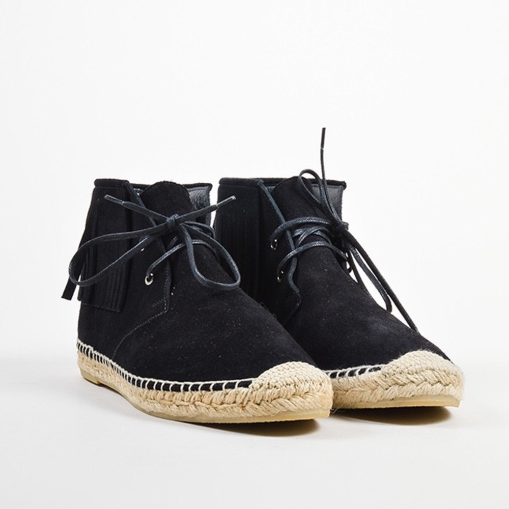 Saint Laurent 'Desert' Fringe Suede Booties