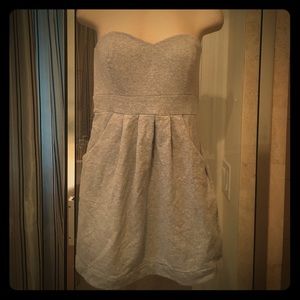 Gray LaROK strapless mini dress with pockets *SM