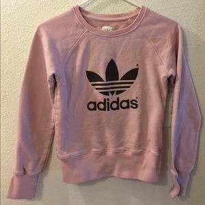 Adidas trefoil pull over