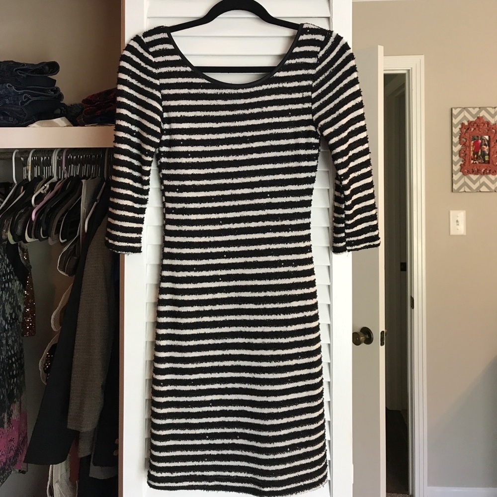 Black and white dress