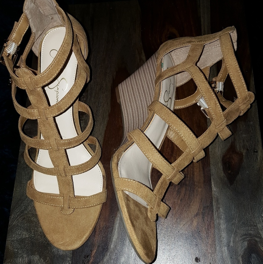 JS Genuine suede wedge