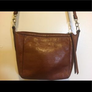Brown fossil crossbody