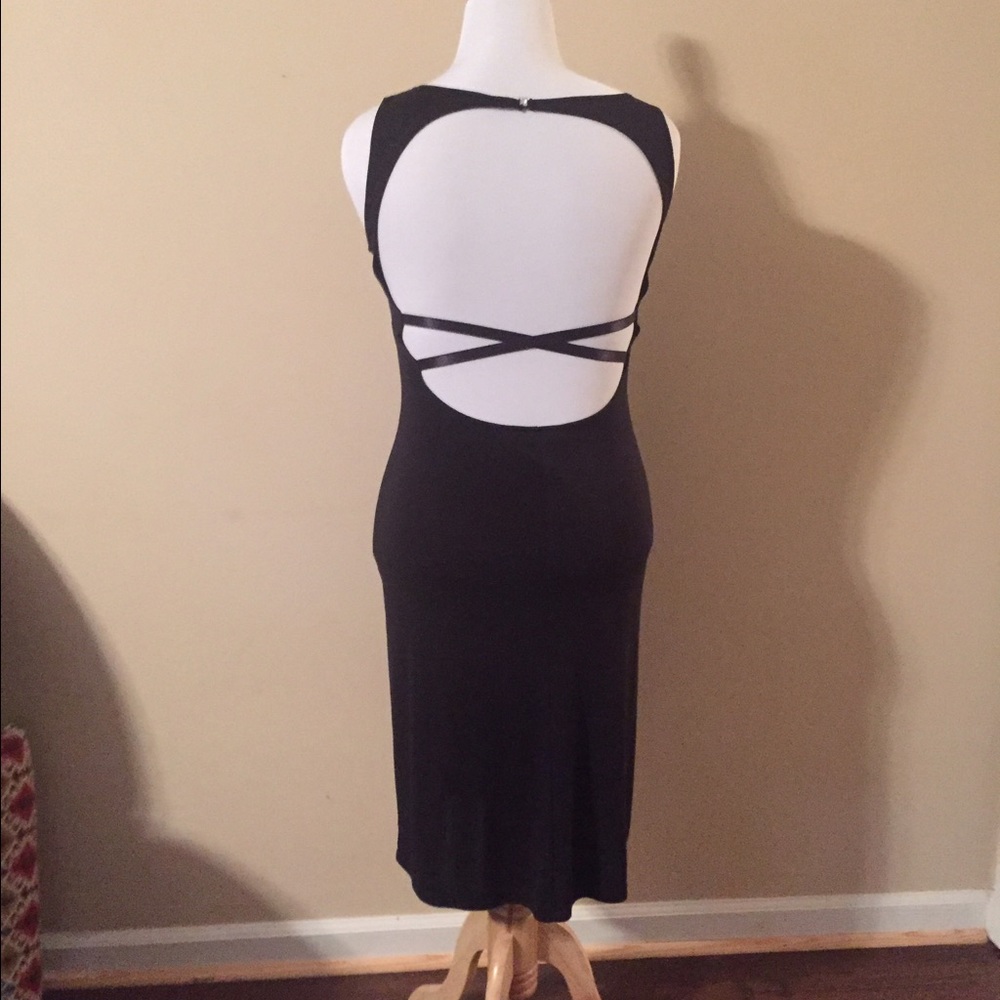 Sexy Limited Backless Black Dress