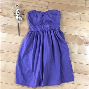 Sleeveless purple dress