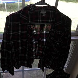 -A Dark Red flannel