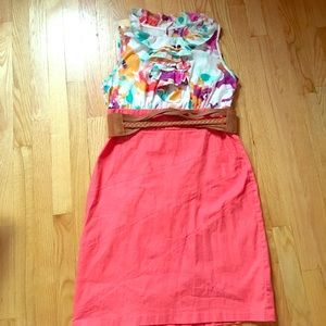 Pretty floral dress with belt included