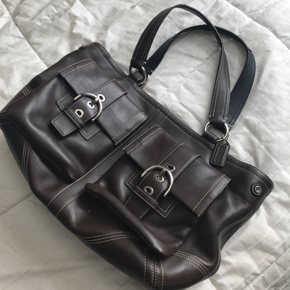 Brown Coach Tote