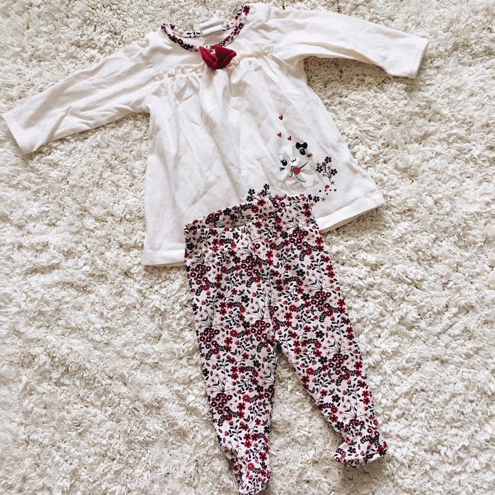 0-1 MONTH BABY GIRL SET