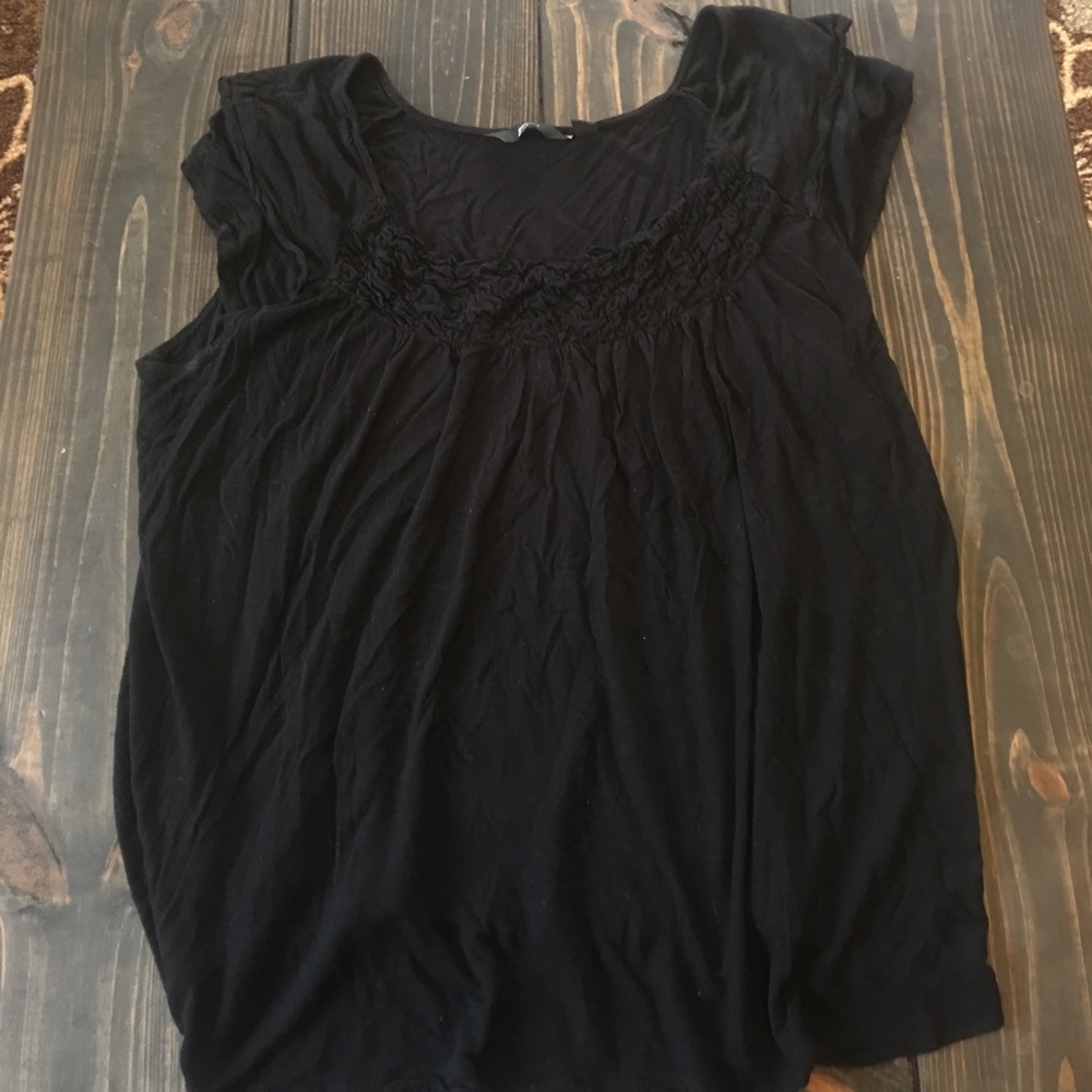 Black babydoll sleeves shirt