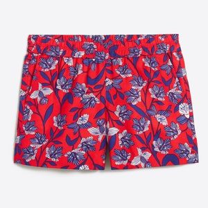 J. Crew 5" Red White & Blue Printed Shorts Size 2