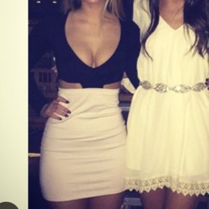 Bodycon dress with cutouts. Nastygal