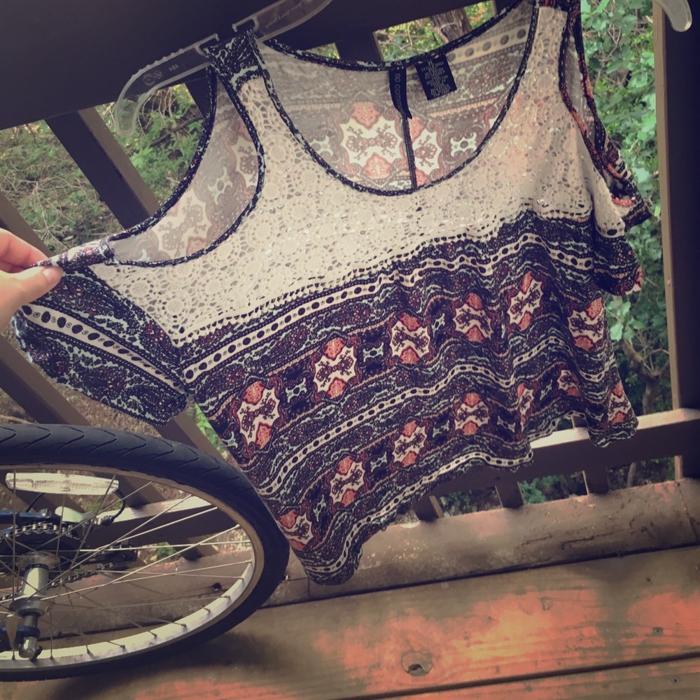 Soft cold shoulder top