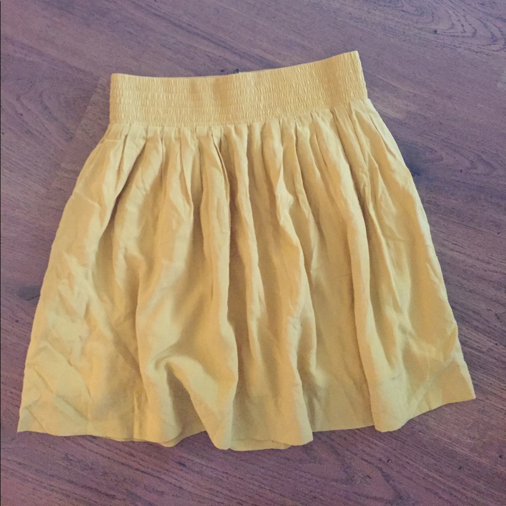 Francesca's empire west yellow skirt