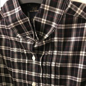 Brooks Brothers Women's Wing Collar Shirring Shirt