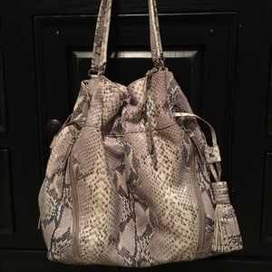 Cole Haan Snakeskin Bucket Bag