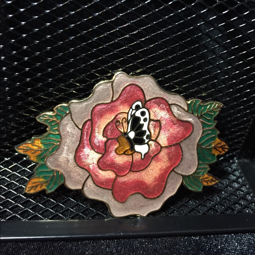 Belt Buckle Vintage cloisonné