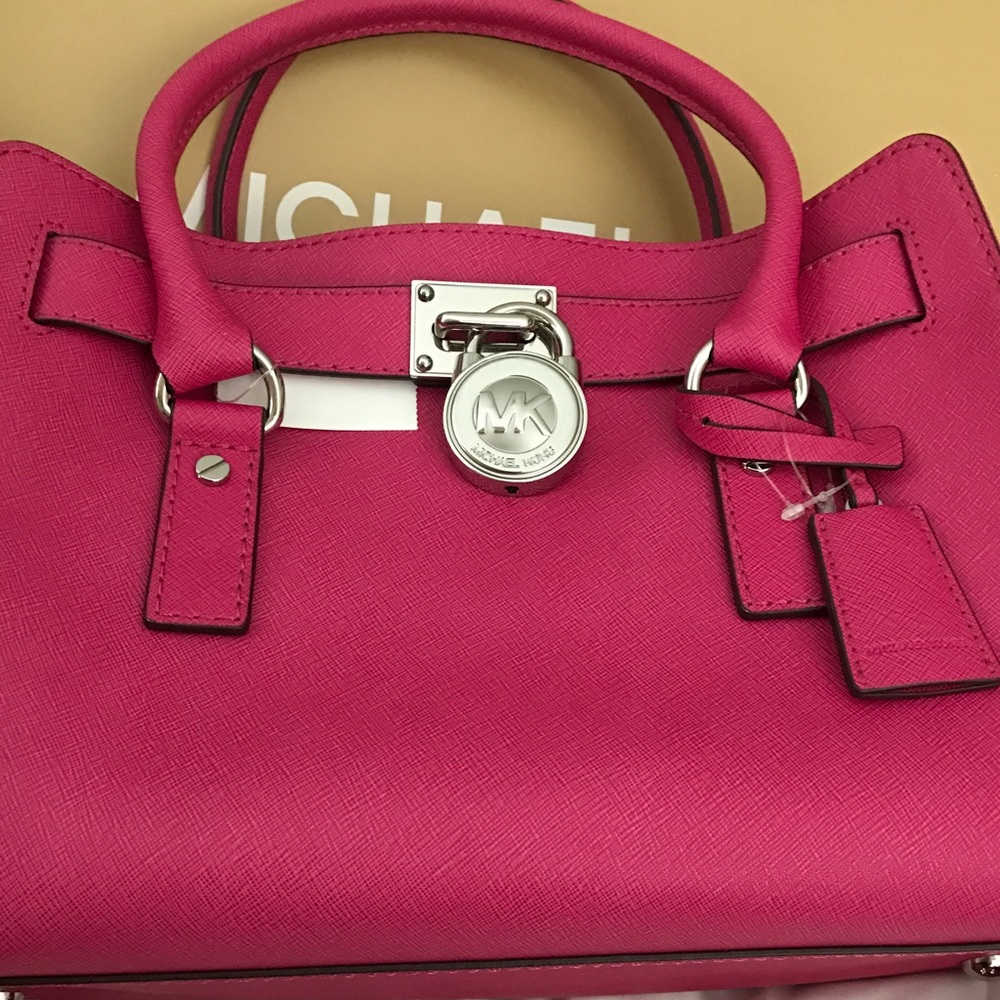 Michael Kors 💯% Authentic. Pink Hamilton satchel