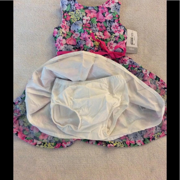 Carter's Baby Girls' Floral-Print Dress - Picture 3 of 3