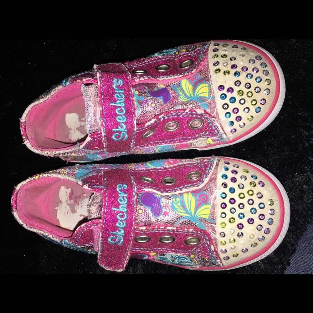 Girl Skechers  shoes with lights