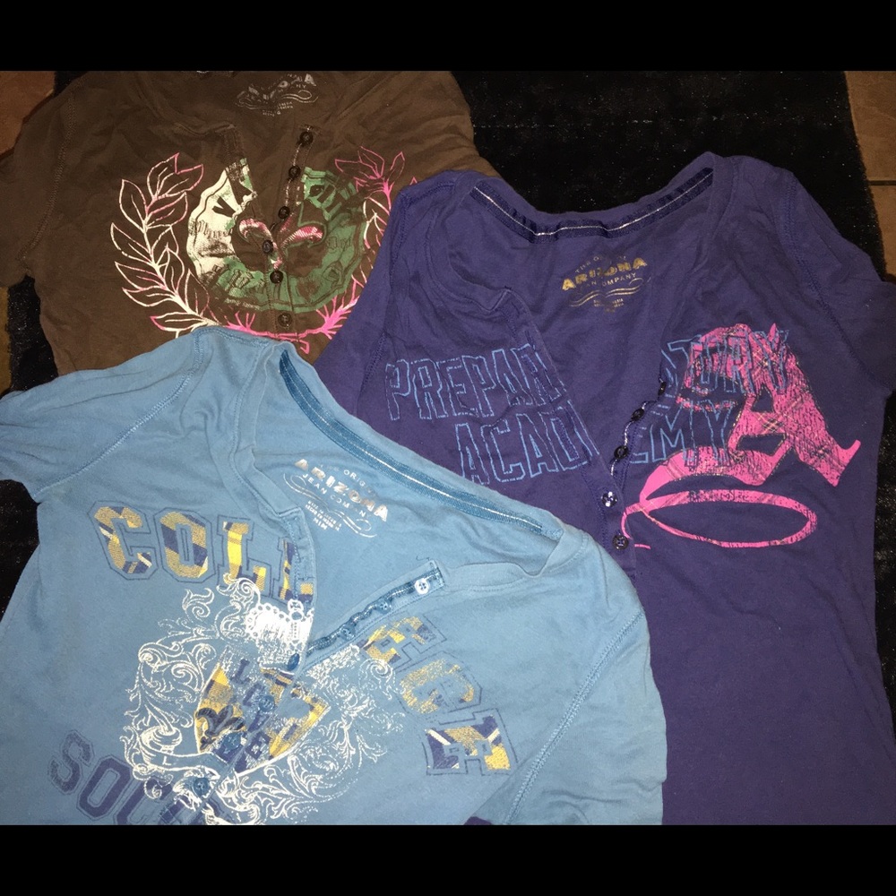 3 shirts in ok condition